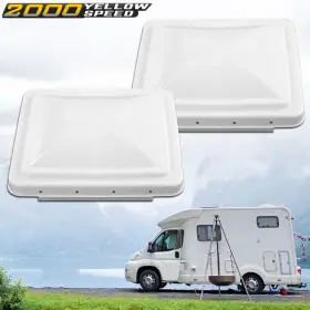 Ylw151604 Ylwspeed2000 2pcs White 14 Inch X Replacement Roof Vent Cover Camper Rv Trailer Ventline New