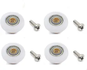 Yuanqian 730718686783 4pcs/pack Glass Sliding Door Pulleys For The Roller Diameter 19mm Yql03-4pcs