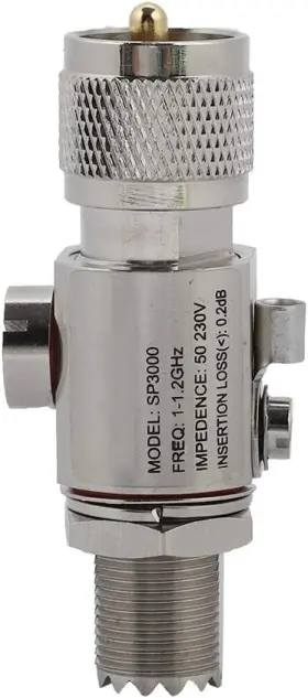 Zeronex2g4o98z5e Zerone Antenna Arrester Uhf-m To Uhf-f 1-1.2ghz Arrestor All Band Protector Default Zeronex2g4o98z5e Zerone Antenna Arrester Uhf-m To Uhf-f 1-1.2ghz Arrestor All Band Protector Default