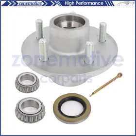 13537574 Zonemotive Bearings With Trailer Galvanized Hub 5 On 4.5 Inch For 3500 Lbs Axle 44649 X 68149