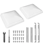 Jack Boss Set Roof Vent Cover, 14 Inch Replacement 2-PACK, White. Fixed Price $51.35.
