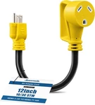 Amp To Rv Adapter Cord 12 Inch, Nema Size: 5-15P TT-30R. Fixed Price $15.74.