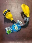 Camco 55636 Power Grip 12" Dogbone With 90M/90F Locking Adapter - 15AM 30AF. Fixed Price $28.00.