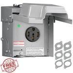 Wilawels Amp Rv Power Outlet Box Weatherproof Nema 14-50R Etl Listed Lockable. Fixed Price $42.99.