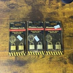 Master Padlock 2 Locks Keyed 9T Lot Of 3 Cabinets Luggage Locker New. Fixed Price $14.99.