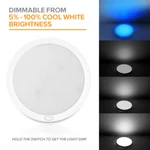 8.5" 12V Ceiling Light Ultra Thin Rv Trailer Camper Dimmable Dual Color. Fixed Price $34.80.