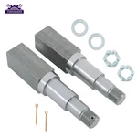 2 Sets Trailer Axle Square Spindle For 3500LB. 1-3/8 + 1-1/16 I.d. Bearing Axis. Fixed Price $44.02.