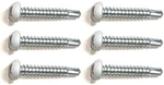 Cpg #8 X 1" White Self Tapping Pan Head Screws TEC-2, Rv Trailer Camper, 6 Pk. Fixed Price $6.51.