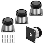 Set Of 4 Stainless Steel Furniture Cabinet Legs 50X50MM Adjustable Round Feet. Fixed Price $16.22.