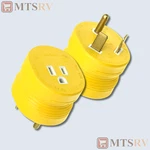 Camco Rv 30A-TO-15A (m/f) 125V Electric Power Grip Plug Adapter #55233 New. Fixed Price $7.94.