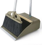 Upgrade Broom With Dustpan Combo SET,48'' Long Handle Stiff Green. Fixed Price $22.19.