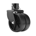Rockane Dual 6'' Black Trailer Jack Swivel Caster Wheel Replacement, Heavy Du.... Fixed Price $40.72.