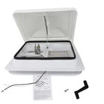 Universal Rv Roof Vent& Fan Kit White 14" X 12V 6" Blades For Camper Trailer. Fixed Price $47.86.