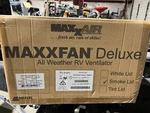 Air Maxxfan Vent Deluxe 10 Speed With Thermostat Remote 7500K Smoke. Fixed Price $340.00.