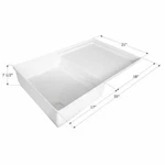 Icon 12893 Rv Trailer Camper Combo Shower Pan Polar White. Fixed Price $205.13.