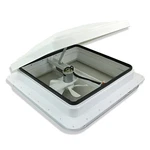 Leisure Cw 14" Rv Roof Vent 12 Volt Power Fan W/ White Lid Inner Garnish Ring. Fixed Price $44.99.