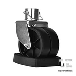 Rockane Dual 6'' Trailer Jack Swivel Caster Wheel 2000LBS Black With Chock. Fixed Price $56.31.