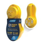 Camco Power Grip Electrical Offset Adapter - 15 Amp To 50 Rv. Fixed Price $33.71.