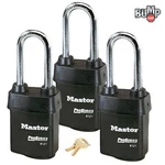 Master Lock- 3 High Security Pro Series Padlocks 6121NKALJ W/bumpstop Technology. Fixed Price $87.18.