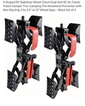 Camper X-shaped Wheel Chock Stabilizer, 2 Sets Rv Black. Fixed Price $108.89.