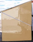 Tentproinc Rv Awning Side Screen 9'X7' Beige Mesh Sunshade Uv Blocker Kit. Fixed Price $53.14.