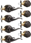 4 Sets Front Entry Door Levers Single Cylinder Deadbolt Replacement. Fixed Price $205.99.
