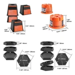 Uimoso 2/4/6-PACK Trailer Jack Blocks Rv Leveling Pads Stabilizer Stands. Fixed Price $39.89.
