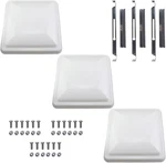 3PCS Vent Cover For Rv Roof Replacement, Enclosed Trailer, Camper, White. Fixed Price $59.46.