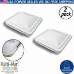 2 Pack Rv Replacement Roof Vent Cover 14"X14" White Camper (trailer). Fixed Price $29.99.
