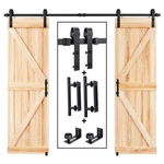 Easelife 8 Sliding Barn Door Track And Ft-double Kit, Black. Fixed Price $155.39.
