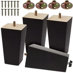 Codin (5 Sizes: 3"-4"-5"-6"-8" Set Of Wood Furniture Legs 5", Black. Fixed Price $37.99.