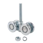 Mxfans Steel Sliding Track Roller Hanging Barn Door Rail Trolley Wheel Silver. Fixed Price $37.41.