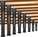 Jonkehai 8PCS Adjustable Bed Support Legs (5.1-8.3"), Black. Fixed Price $29.99.