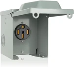 Amp Rv Power Box, 125/250 Volt Nema 14-50R Outlet, Lockable Enclosed. Fixed Price $39.82.