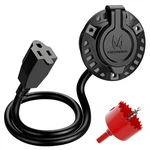 Mictuning 15A Waterproof Rv Shore Power Inlet Socket W/ 18 Inch Heavy Duty Cord. Fixed Price $32.39.