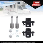 2 X Assembled On 4" Trailer Hub Kit & 1" Square Spindle With Bear. Fixed Price $90.29.