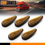 Fit For Motorhome Rv Truck Amber Front Teardrop Cab Marker Lights 5 Pcs 9 Led. Fixed Price $26.73.