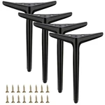 Smaxcn 9.8" (25CM) Matte Black Metal Furniture Legs Set Of 4, Diy Replacement. Fixed Price $56.68.