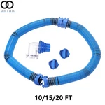 10/15/20 Ft For Camper/rv Sewer Hose Kit & 4-IN-1 Adapter Clear Elbow Cap. Fixed Price $42.05.