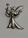Camco Angel Pin Clear Rhinestone Label Hats Scarves Coats April Birth. Fixed Price $12.60.