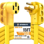 Rv Extension Cord 50A Power Cable Rain Proof For Motorhome Camper 15'. Fixed Price $49.99.