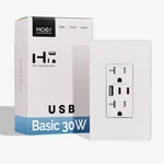 Moes Wall Outlet 2 Usb & 1 Port Electrical Charging Power Receptacle 30W. Fixed Price $38.69.