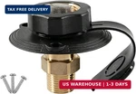Rv City Water Inlet With Check Valve, 3/4'' Nh Female To 1/2" Npt Brass Mot. Fixed Price $14.49.