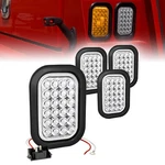 4PC White 5" X 3" Rectangular 24 Led Tail Light Dot 80 Inch Trailer Tow Truck. Fixed Price $69.99.