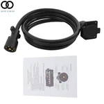 4/6/810/12FT 7 Way Pin Trailer Extension Cord W/ Plug Double Prongs Connector. Fixed Price $23.63.
