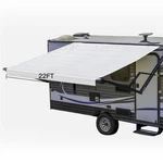 White 8' Rv Awning Fabric 22 Feet Length Camper Replacement Shade. Fixed Price $106.99.