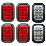 12V Led Trailer Stop Turn Tail Backup Reverse Lights 5X3 4 Red White. Fixed Price $127.68.