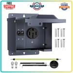 Joinfworld 50A Rv Power Outlet Box With Breaker, Nema 14-50R, Ul Listed. Fixed Price $56.97.