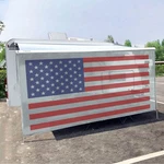 Tentproinc Rv Awning Sun Shade Screen 7' X 15' 3'' (american Flag) Gray Mesh. Fixed Price $193.74.