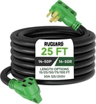 Rvguard Amp 25 Feet Rv/ev Extension Cord Easy Plug In Handle 14-50P To 14-50R. Fixed Price $55.10.